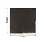 50-Pack Paper Beverage Napkins with Gold Foil Edge Black - Disposable 2 Ply Cocktail Napkins for Events 6.5"x6.5"
