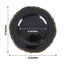 10-Pack Plastic Dinner Plates in Black with Gold Scalloped Rim - Disposable Party Plates for Upscale Events & Banquets 9"