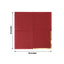 50-Pack Paper Beverage Napkins Burgundy with Gold Foil Edge - 2 Ply Disposable Soft 18GSM Cocktail Napkins 5"x5"
