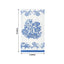 50 Pack 2-Ply Paper Party Napkins in White Royal Blue Damask Floral Pattern, Disposable Dinner Napkins - Highly Absorbent & Soft