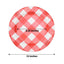 10-Pack Disposable Paper Charger Plates â€“ Red/White Buffalo Plaid 13" Round Table Chargers, 350 GSM Cardstock