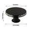 4-Pack Plastic Round Pedestal Cake Stands Black for Dessert Presentation 13"