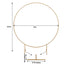 6.5ft Gold Metal Circle Wedding Arch Stand, Floral Balloon Garland Hoop, Round Backdrop Frame