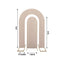 Set of 2 Nude Spandex Fitted Wedding Arch Covers for Round Top and Double Arch Chiara Backdrop Stands - 6ft,8ft