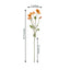 2 Stems 33" Orange Artificial Silk Poppy Flower Bouquet Bushes