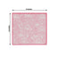 25-Pack Paper Cocktail Napkins with French Toile Print White/Pink - Highly Absorbent 2 Ply Disposable Napkins 6.25"x6.25"
