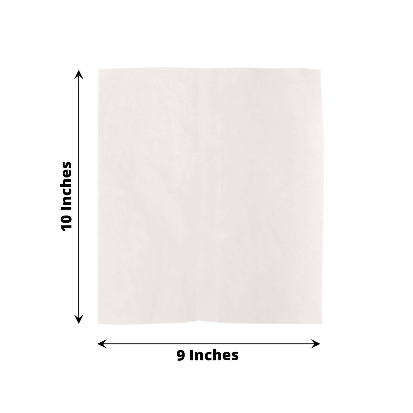 50-Pack Wax Paper Basket Liners Rectangle Design White - Great for Food Presentation and Wrapping 9"x10" 35GSM