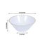 24-Pack Heavy Duty Plastic Ice Cream Bowls Glossy White Gold Rim Premium - Great for Events 7oz