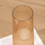 12 Pack Plastic Champagne Glasses in Amber Gold, Reusable Lightweight Champagne Flutes 9oz