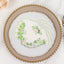 25-Pack Round Paper Cocktail Napkins with Floral Greenery and Scalloped Edge White - Disposable 2 Ply Beverage Napkins 6.25"x6.25"