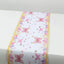 5 Pack Disposable Table Runners 11"x108" White with Pink Butterflies - Non-woven Stylish Spring Summer Dining Decor