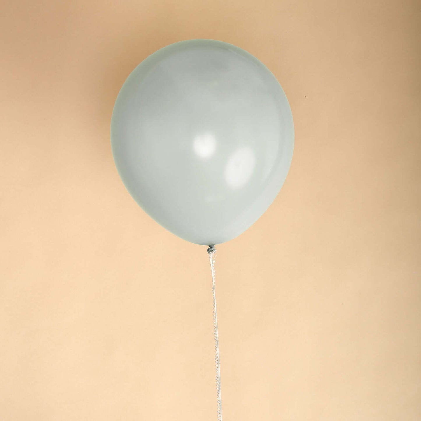 10 Pack 18" Matte Pastel Silver Helium or Air Latex Party Balloons