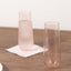 12 Pack Plastic Champagne Glasses in Transparent Blush, Reusable Lightweight Champagne Flutes 9oz
