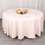 Premium Polyester 108" Round Tablecloth Blush - Wrinkle-Resistant 220GSM Table Cover
