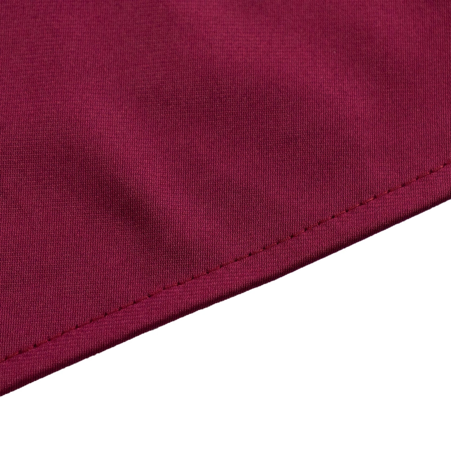 Scuba Round 90" Tablecloth Burgundy - Wrinkle Free & Stain Resistant Table Cover