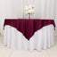 Scuba 70"x70" Table Overlay Square Tablecloth Burgundy - Wrinkle Free & Stain Resistant Table Cover