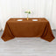 Polyester 72"x120" Rectangle Tablecloth Cinnamon Brown - Durable and Stylish Table Cover