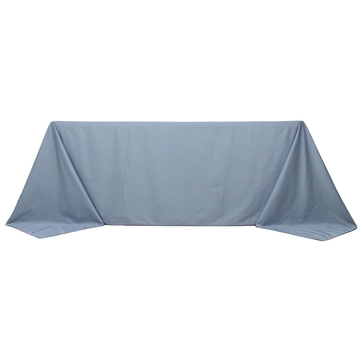 Scuba Rectangular 90"x132" Tablecloth Dusty Blue - Wrinkle Free, Stain Resistant & Seamless Table Cover