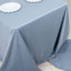 Scuba Rectangular 90"x156" Tablecloth Dusty Blue - Wrinkle Free, Stain Resistant & Seamless Table Cover