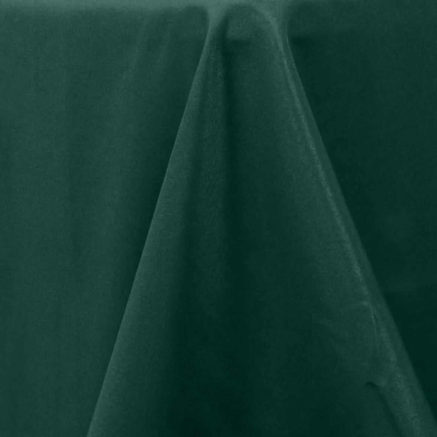 Premium Polyester 120" Round Tablecloth Hunter Emerald Green - Seamless 220GSM Wrinkle-Resistant Table Cover