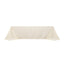 Cotton Blend 90"x156" Rectangle Tablecloth Ivory - Seamless Wrinkle-Resistant Table Cover