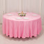 Lamour Satin 108" Round Tablecloth Pink - Durable & Silk-Like Table Cover
