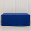 Premium Polyester 6ft Rectangle Tablecloth Royal Blue Durable Fitted 220GSM Table Cover