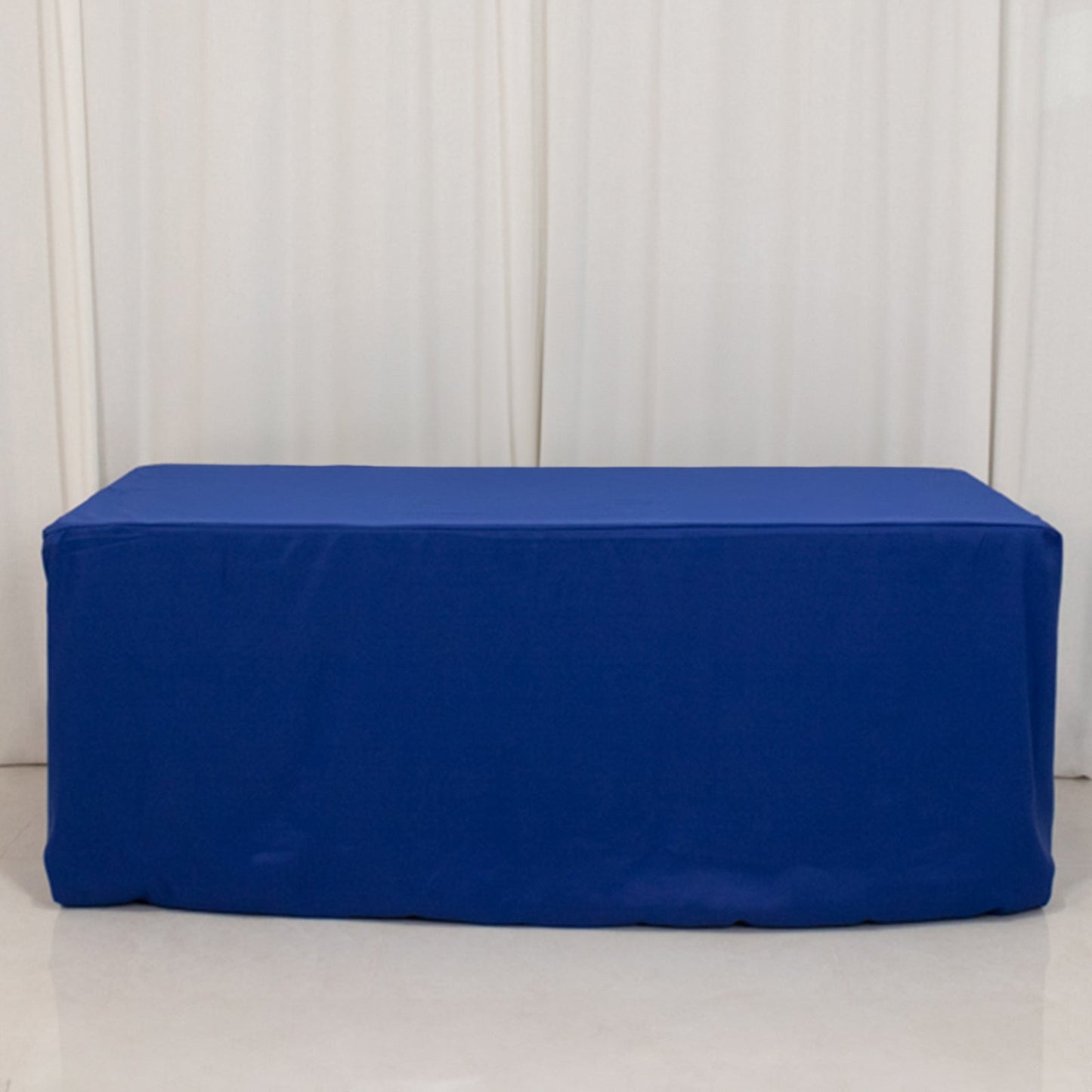 Premium Polyester 6ft Rectangle Tablecloth Royal Blue Durable Fitted 220GSM Table Cover