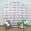 7.5ft White Rustic Wood Plank Pattern Spandex Fit Backdrop Stand Cover