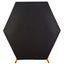 8ftx7ft Black 2-Sided Spandex Fit Hexagon Wedding Arbor Backdrop Cover
