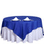 Polyester 70"x70" Table Overlay Square Tablecloth Royal Blue - Wrinkle-Resistant & Durable Table Cover