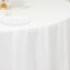 Cotton Blend 108" Round Tablecloth White - Wrinkle-Resistant Design for Versatile Table Settings
