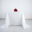 100% Cotton 90"x90" Square Tablecloth White Linen - Sophisticated, Soft & Breathable Fabric Table Cover