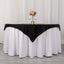 Scuba 54"x54" Table Overlay Square Tablecloth Black - Wrinkle Free & Stain Resistant Table Cover