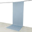 Dusty Blue 4-Way Stretch Spandex Event Curtain Drapes, Wrinkle Free Backdrop Event Panel with Rod Pockets - 5ftx14ft