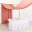 Dusty Rose 4-Way Stretch Spandex Event Curtain Drapes, Wrinkle Free Backdrop Event Panel with Rod Pockets - 5ftx18ft