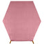8ftx7ft Dusty Rose Soft Velvet Fitted Hexagon Wedding Arbor Cover