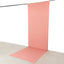 Dusty Rose 4-Way Stretch Spandex Event Curtain Drapes, Wrinkle Free Backdrop Event Panel with Rod Pockets - 5ftx16ft
