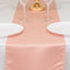 Lamour Satin 12"x108" Table Runner Dusty Rose - Smooth & Lustrous Finish