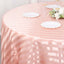 Satin Striped 120" Round Tablecloth Dusty Rose - Silky Smooth Seamless Table Cover