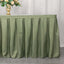 Polyester 21ft Table Skirt Dusty Sage Green - Classic Pleated Design