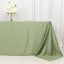 Scuba Rectangular 90"x132" Tablecloth Dusty Sage Green - Wrinkle Free, Stain Resistant & Seamless Table Cover