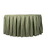 Polyester 21ft Table Skirt Dusty Sage Green - Classic Pleated Design