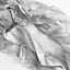 5 Pack Chiffon Satin Chair Sashes Silver - Easy to Install Ruffled Curly Willow
