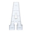Giant LED Marquee Light Up Letter "A", White 4ft Pre-Cut Foam Board with 10 Warm White Battery Operated LEDs, Glue Gun and Sticks