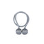 2 Pack Silver Magnetic Curtain Tie Backs For Window Drapes and Backdrop Panels