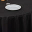 Scuba Round 120" Tablecloth Black - Wrinkle Free & Stain Resistant Seamless Table Cover for Weddings & Events