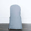 10 Pack Polyester Chair Cover for Banquet Chairs Dusty Blue - Stain-Resistant Reusable Slip-On Slipcover