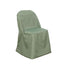 10 Pack Polyester Chair Covers for Folding Chairs Dusty Sage Green - Wrinkle-Free Stain-Resistant Slip-On Slipcovers