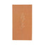50-Pack Paper Dinner Napkins Terracotta (Rust) with Gold Embossed Leaf - Stylish 2-Ply Disposable Napkins for Weddings 18GSM